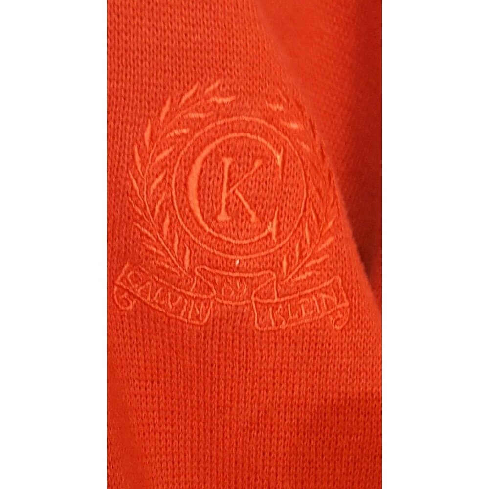 Calvin Klein Sport Vintage Red Cardigan Sweater Women’s M Button Front Long Slv - Picture 6 of 9
